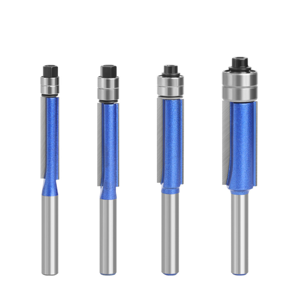 4Pcs Router Bit Set 1/4 Shank Milling Cutter Double Bearing Carving Cutter Woodworking Tools for Wood MDF Particleboard 4Pcs Router Bit Set 1/4 Shank Milling Cutter Double Bearing Carving Cutter Woodworking Tools for Wood MDF Particleboard